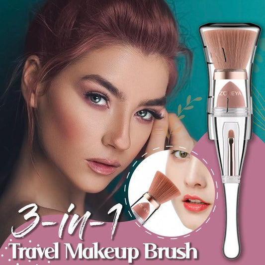3-in-1-Reise-Makeup-Pinsel
